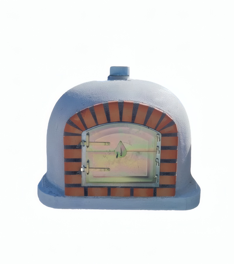07020000009 Horno Wood Aislado con sistema de aislamiento térmico, acabado artesanal en ladrillo refractario blanco.