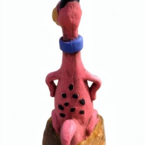 Imagen de la parte posterior de Dino de los Picapiedra.